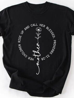 Christian Mother Shirt, Faith Motherhood Gift Tee, Mom Shirt